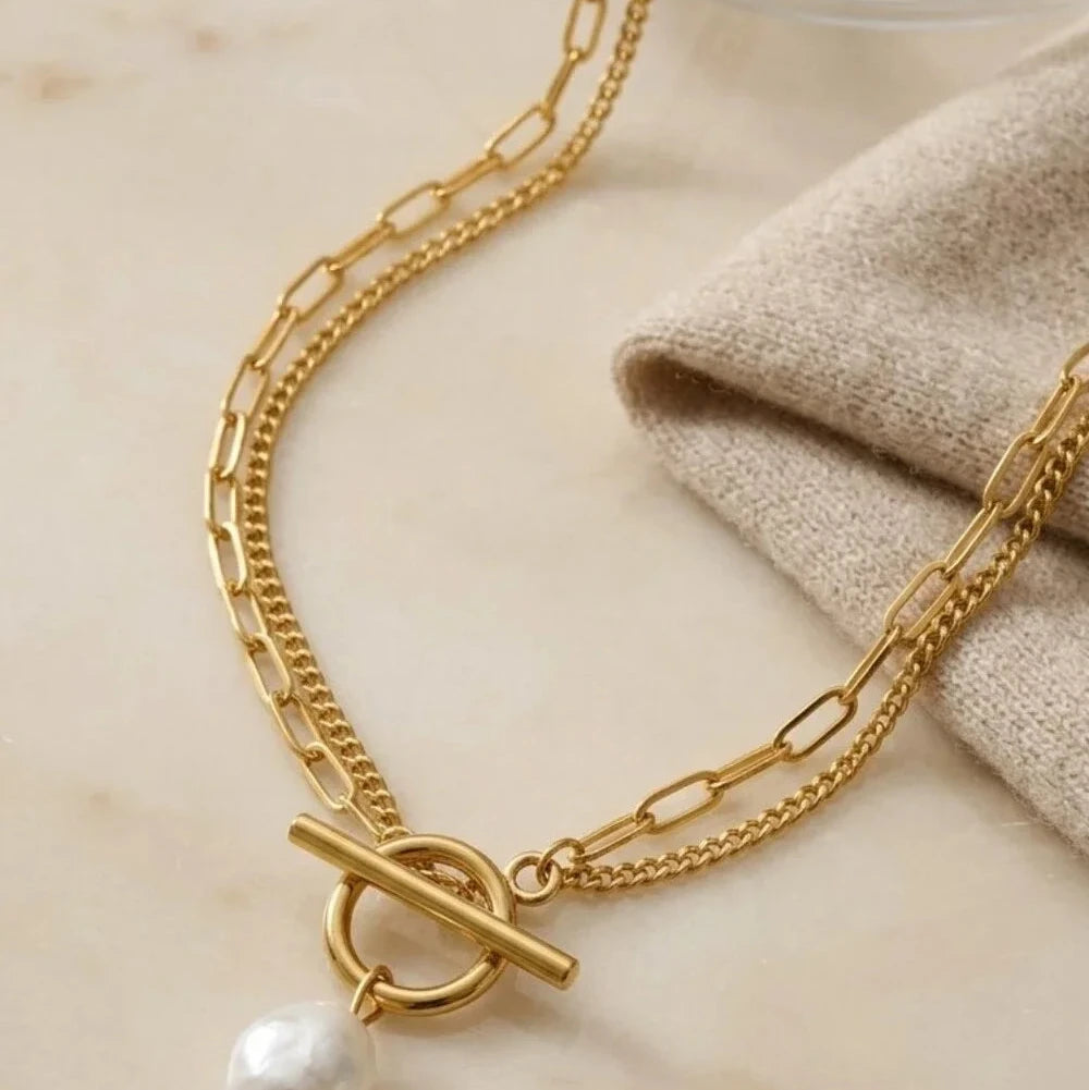 Sonora Pearl Toggle Necklace