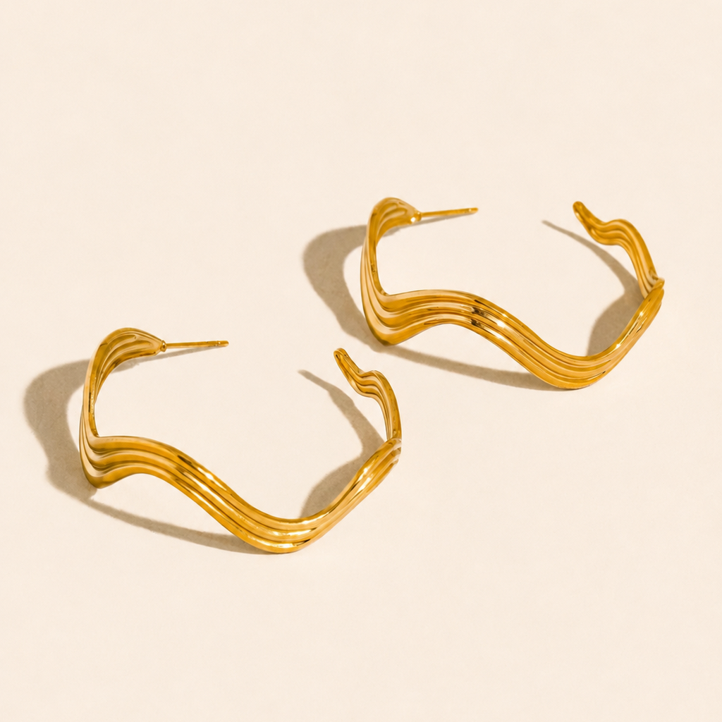 Dune Wave Hoops