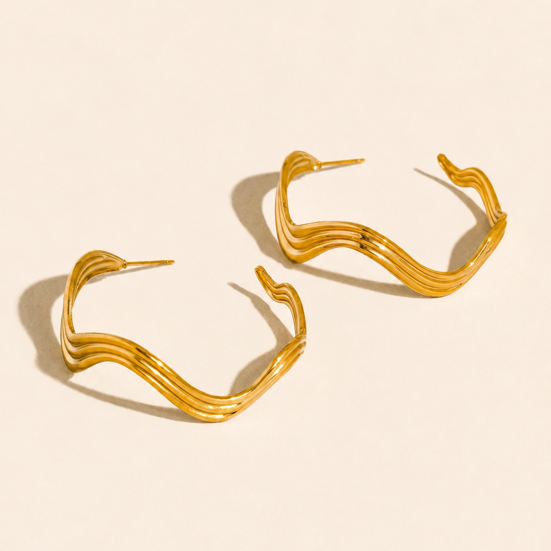 Dune Wave Hoops