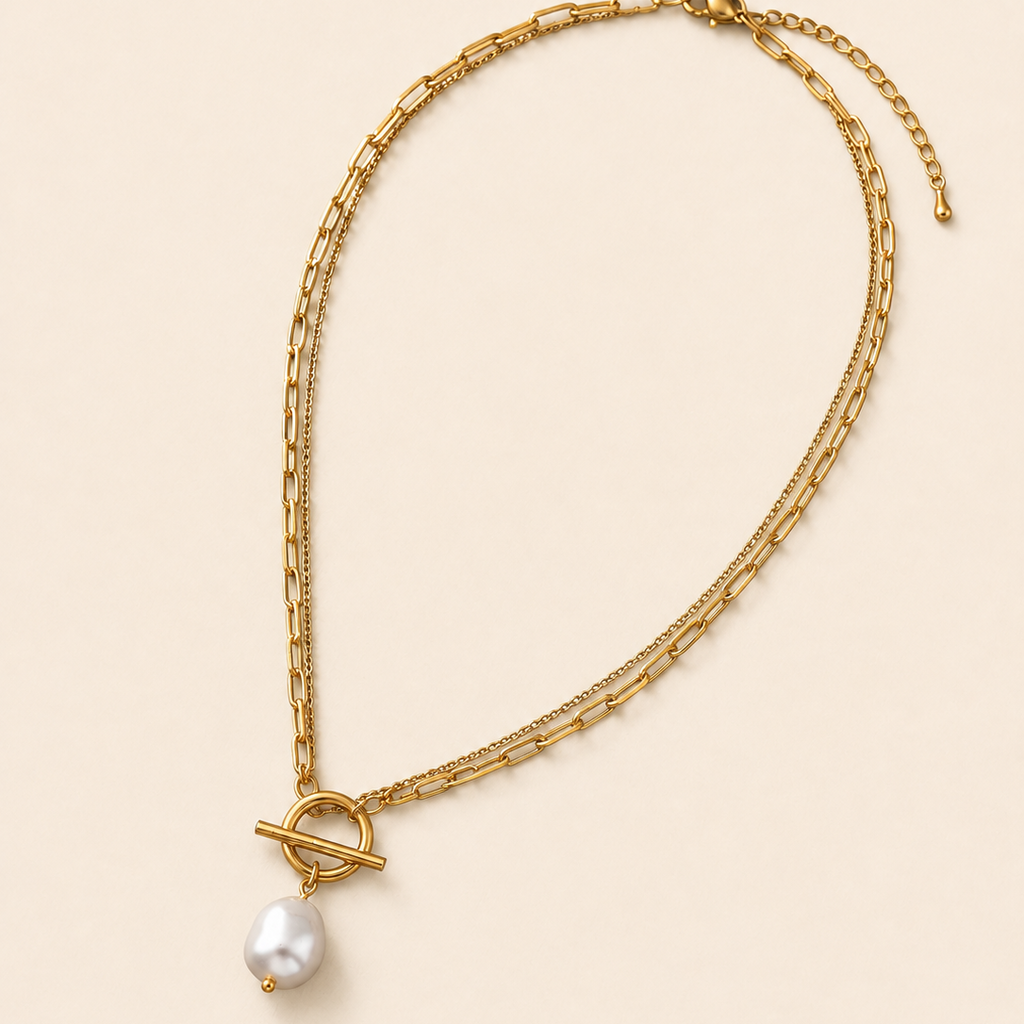 Sonora Pearl Toggle Necklace