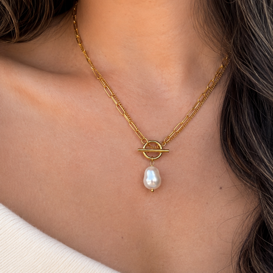 Sonora Pearl Toggle Necklace