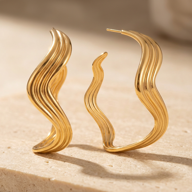 Dune Wave Hoops