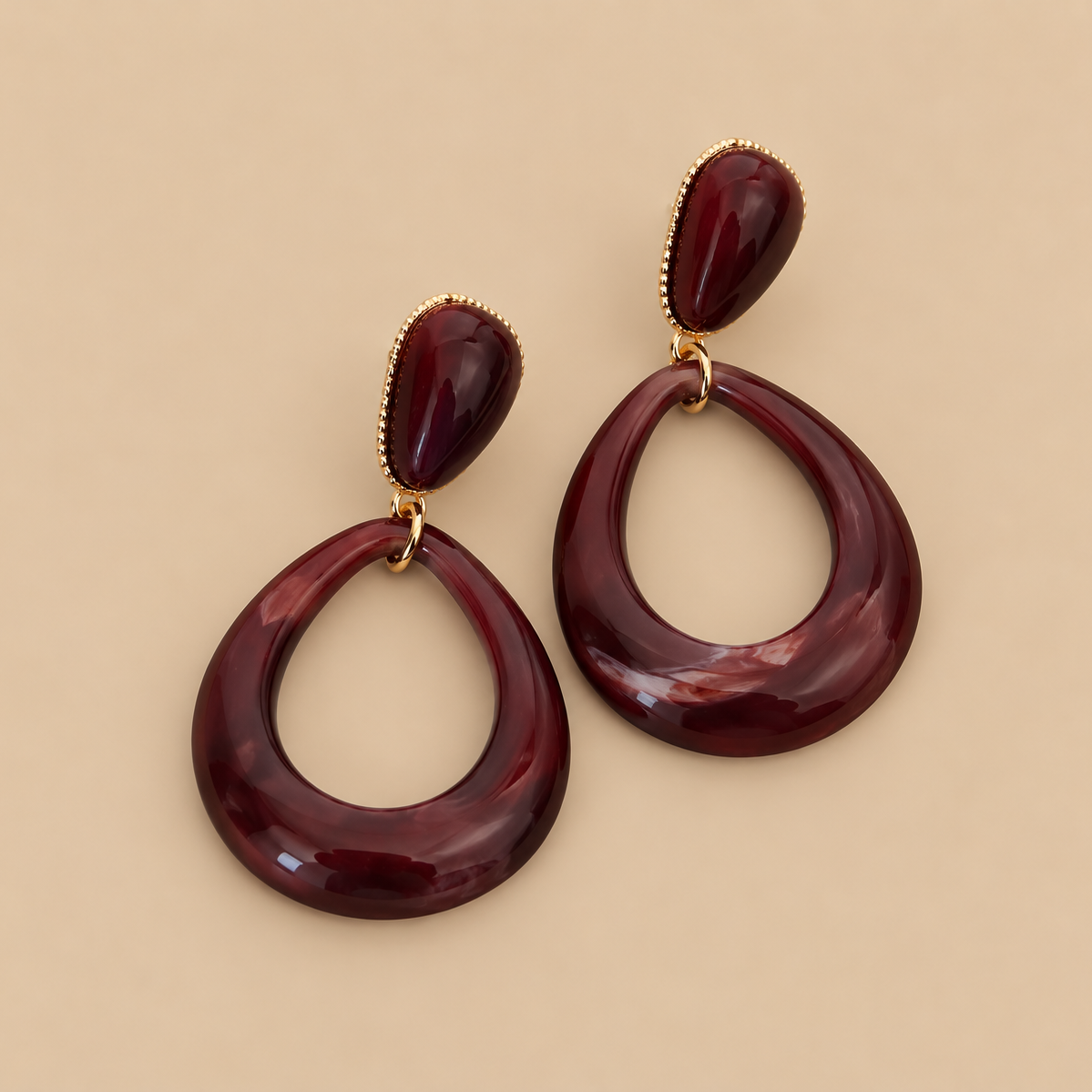 October Rose Earrings